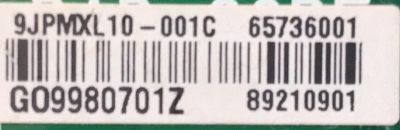MAIN PARA TV LG / NUMERO DE PARTE 65736001 / EAX69058901 / 89210901 / 9JPMXL10-001C / G09980701Z - Imagen 3